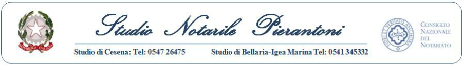 Notaio Cesena Forl&igrave; Rimini - Studio Notarile Pierantoni